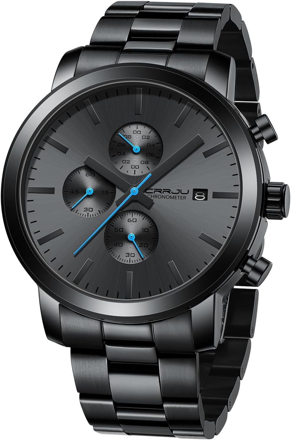 Mens Stylish Casual Quartz Watches for Men Luxury Waterproof Calendar Chronograp