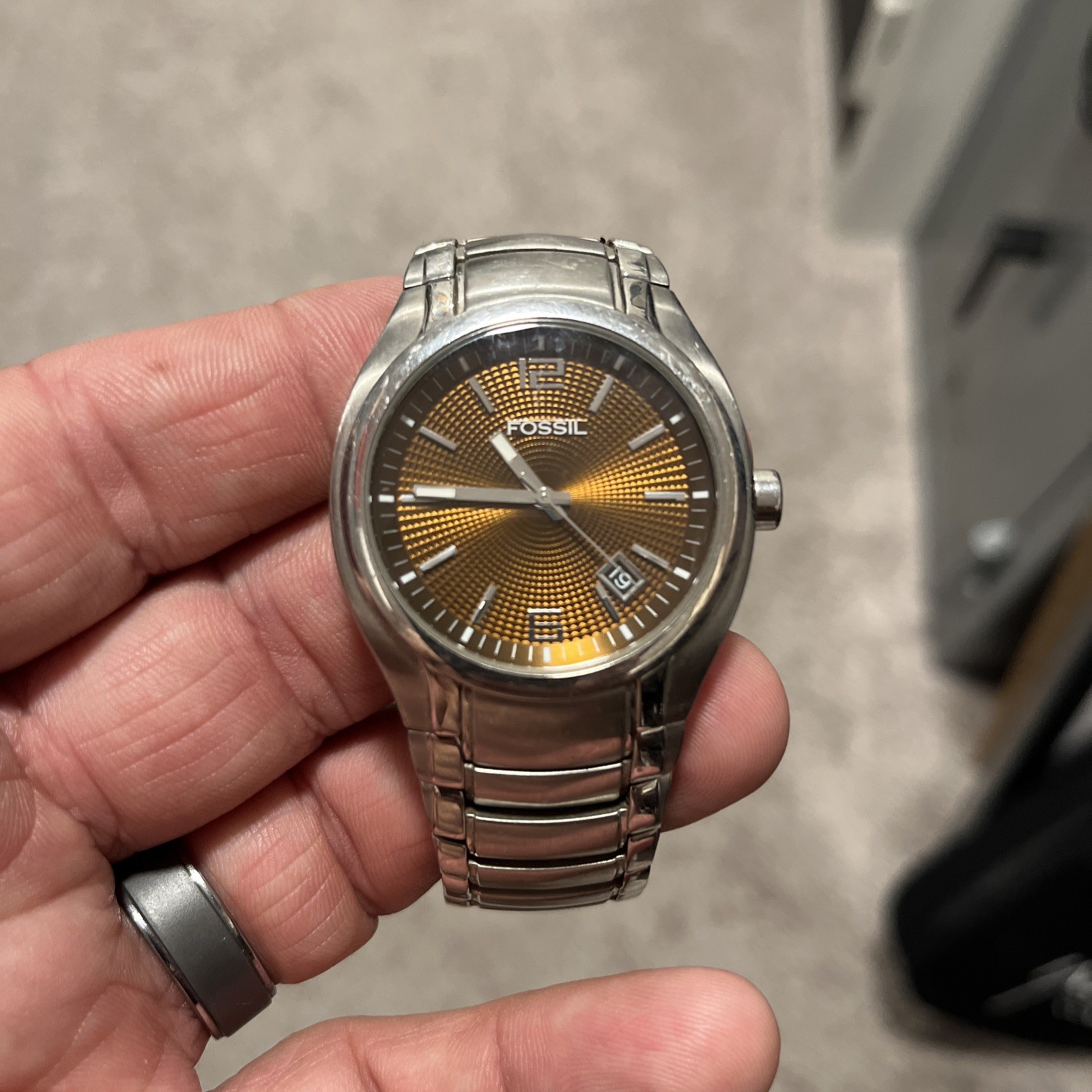 Men’s FOSSIL Arkitekt Watch FS-4095 w/ New Battery – Works Great!