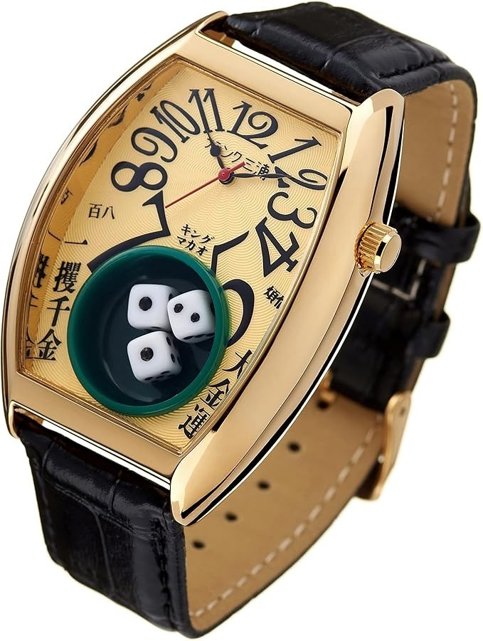 Frank Miura Macau Edition Dice Parody Watch Limited Gold [Japan Authentic]
