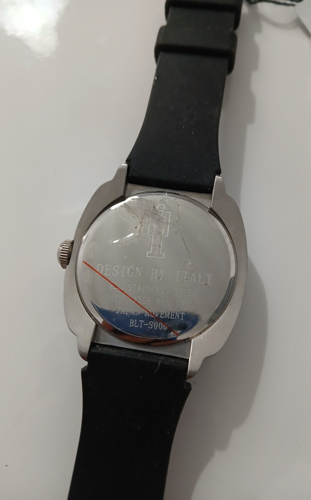 Boy London Quartz Steel White Dial Black Strap Wrist Watch