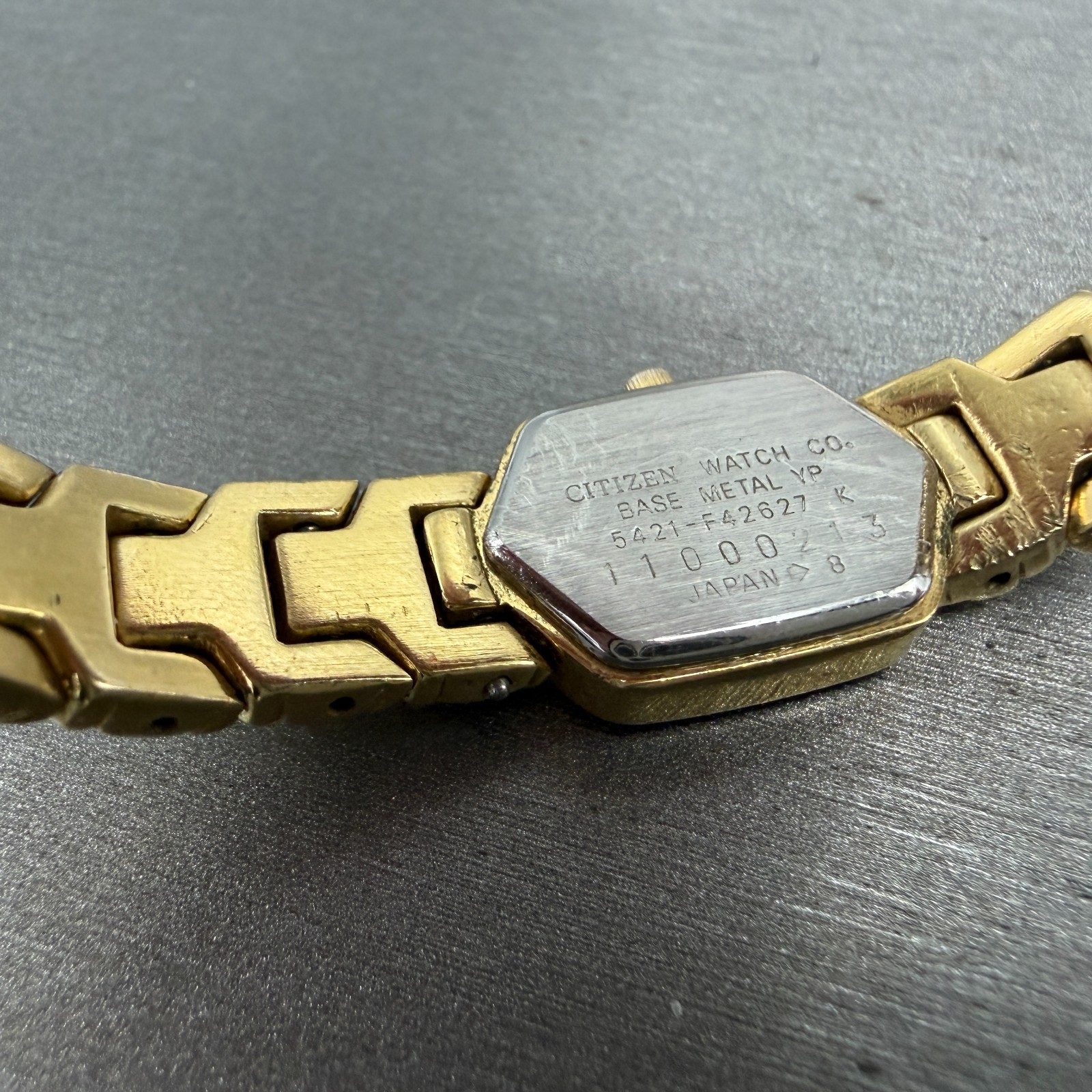 Citizen Elegance Watch Women 14mm Black Dial gold Tone 5421-F42627 New Battery