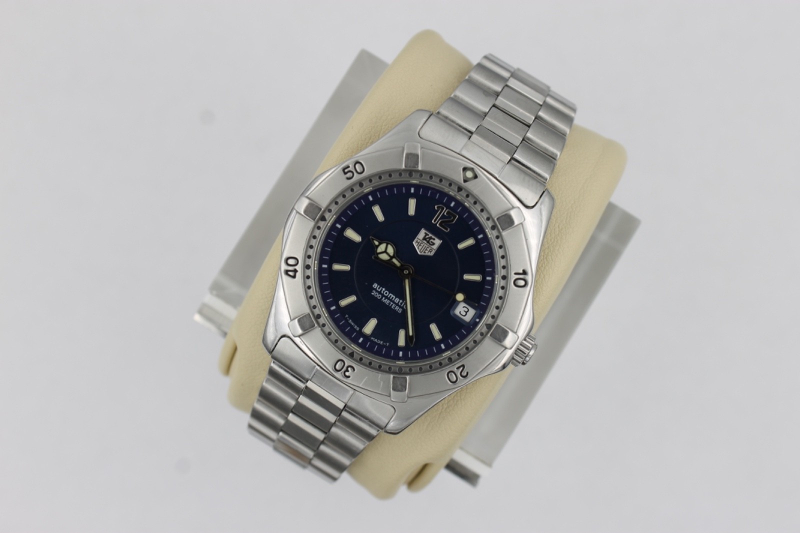 TAG Heuer WK2117.BA0311 Mens 2000 Series Automatic Watch Blue Silver Stainless