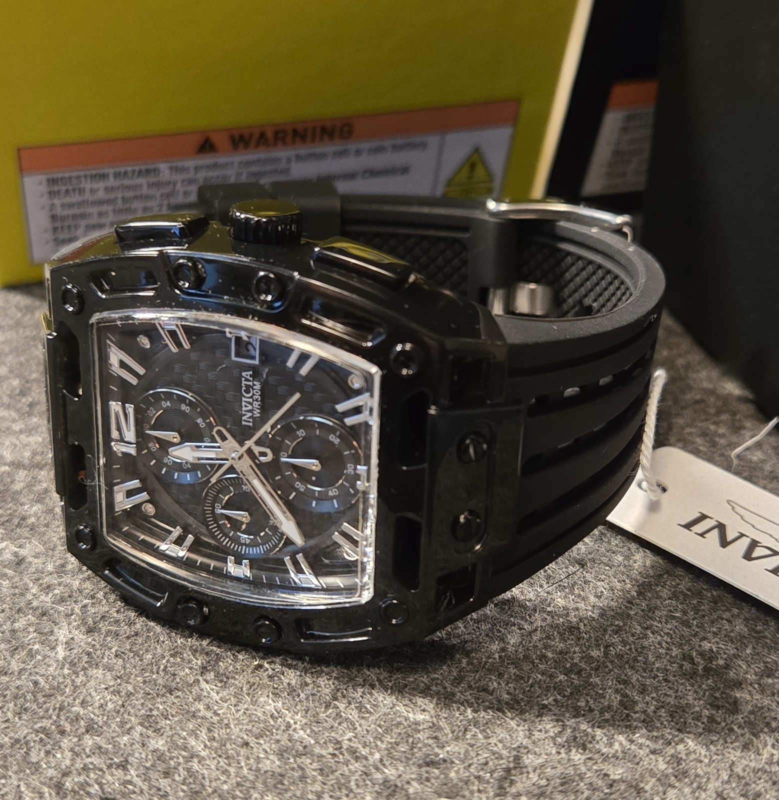 New – Invicta S1 Rally Allogrip Men’s Quartz Watch – 42mm Black Tone – 70146