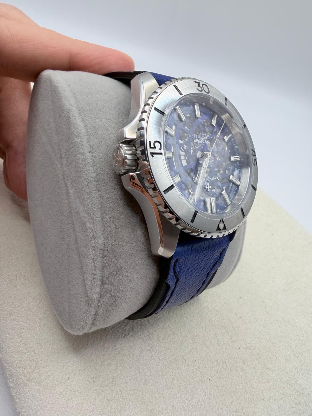 Venezianico Nereide UltraLeggero Skeleton Blue 3921502 Automatic 316L Men Watch