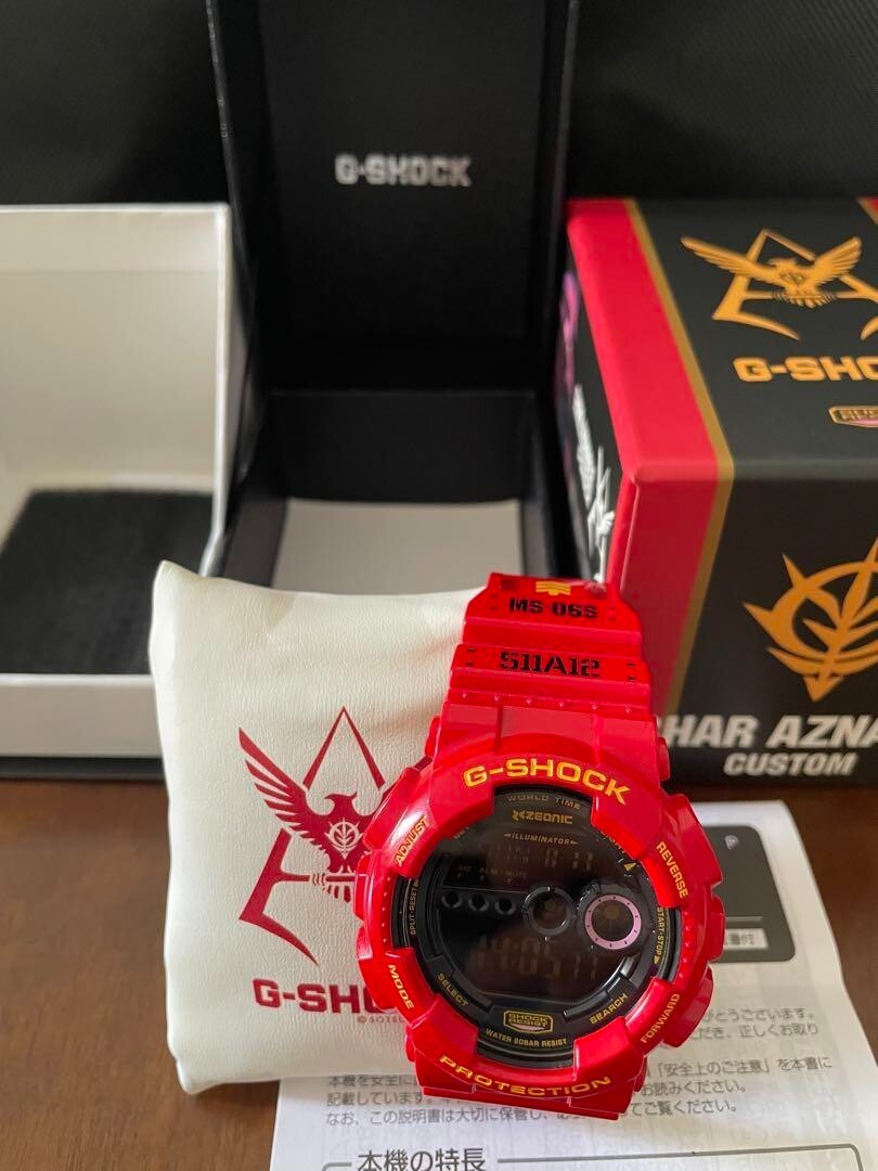 Casio G-shock x Char Gundam Gshock limited 35th anniversarry BANDAI From Japan