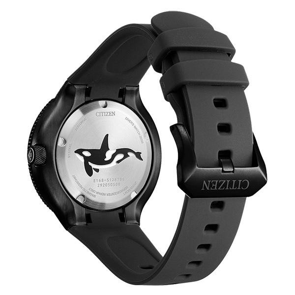 New CITIZEN BN0235-01E Promaster Orca Eco-Drive Black Out Divers Mens Watch