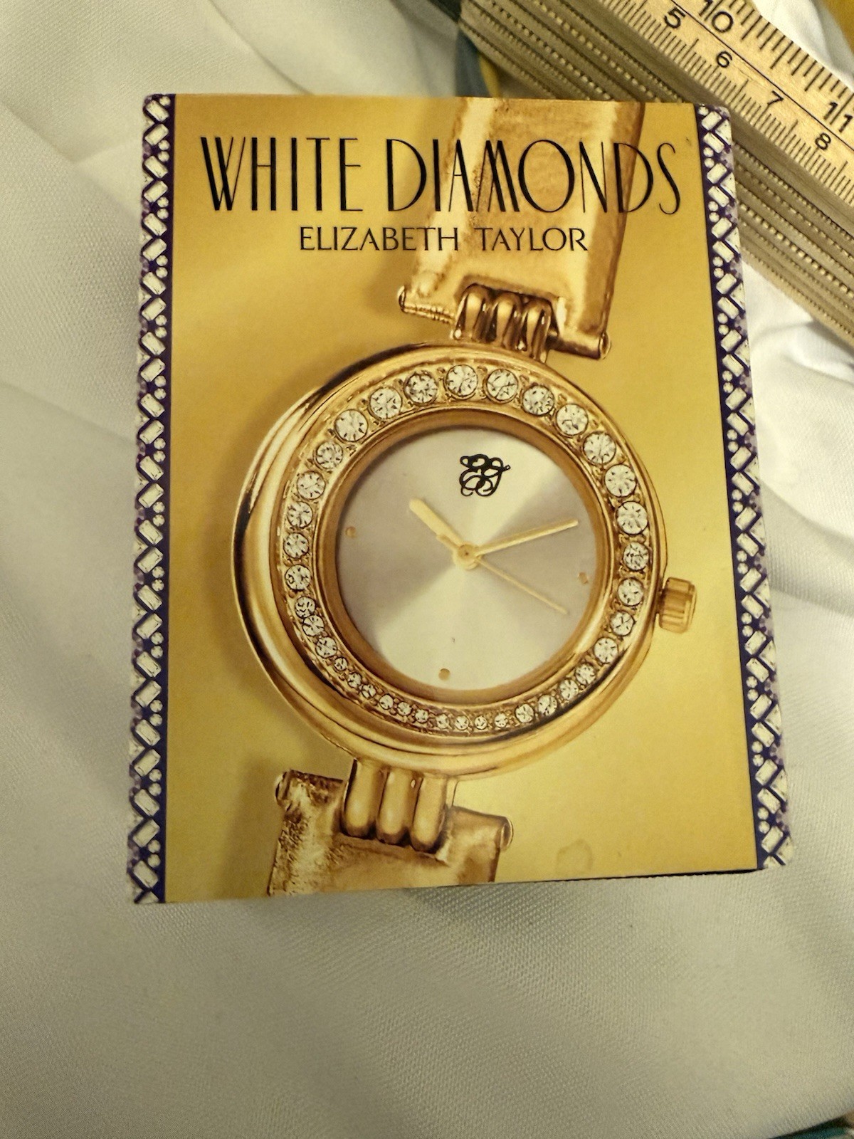Elizabeth Taylor White Diamonds gold-tone watch