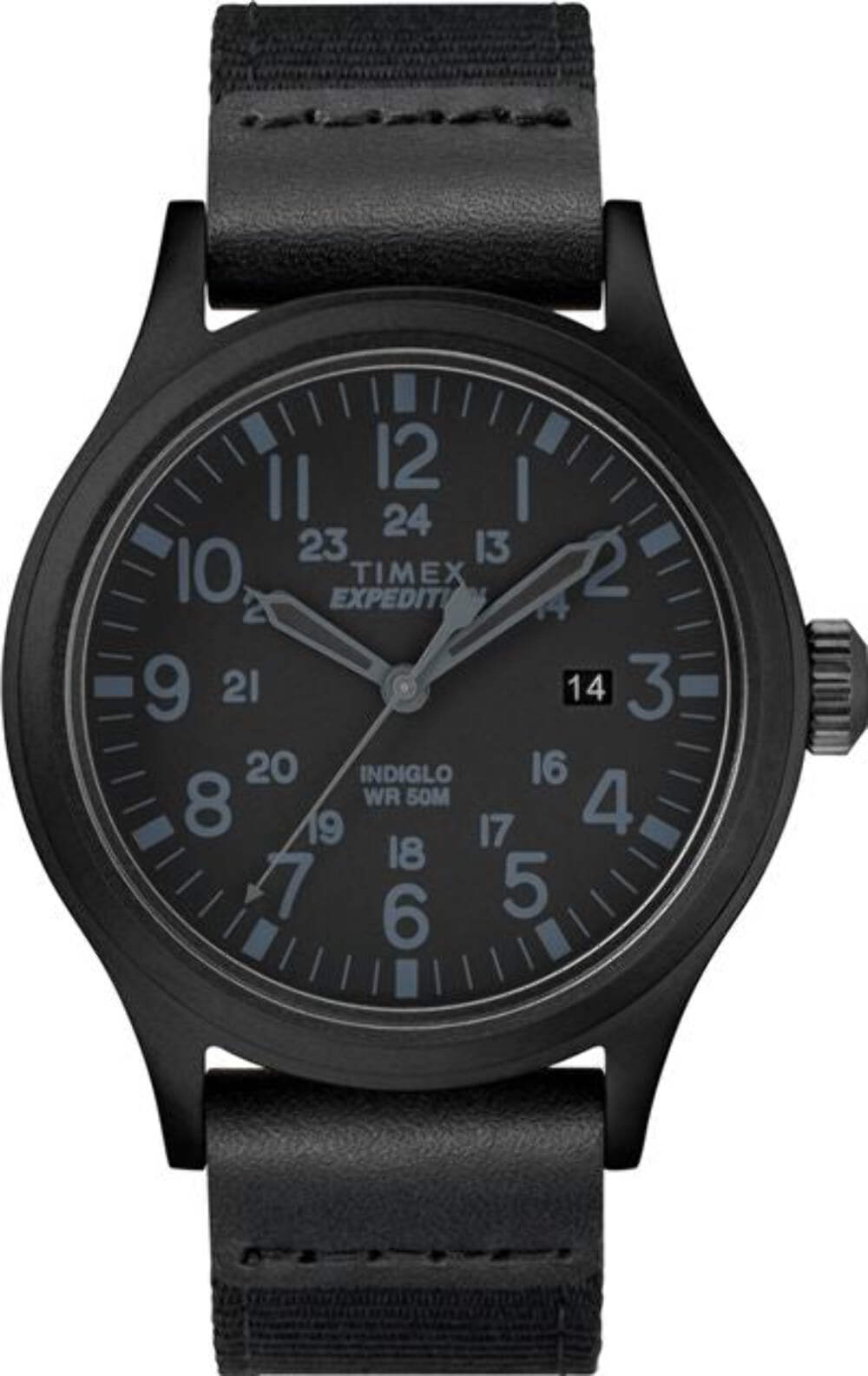 Timex TW4B142009J Men’s Expedition Scout Blackout Military Style Watch TW4B14200