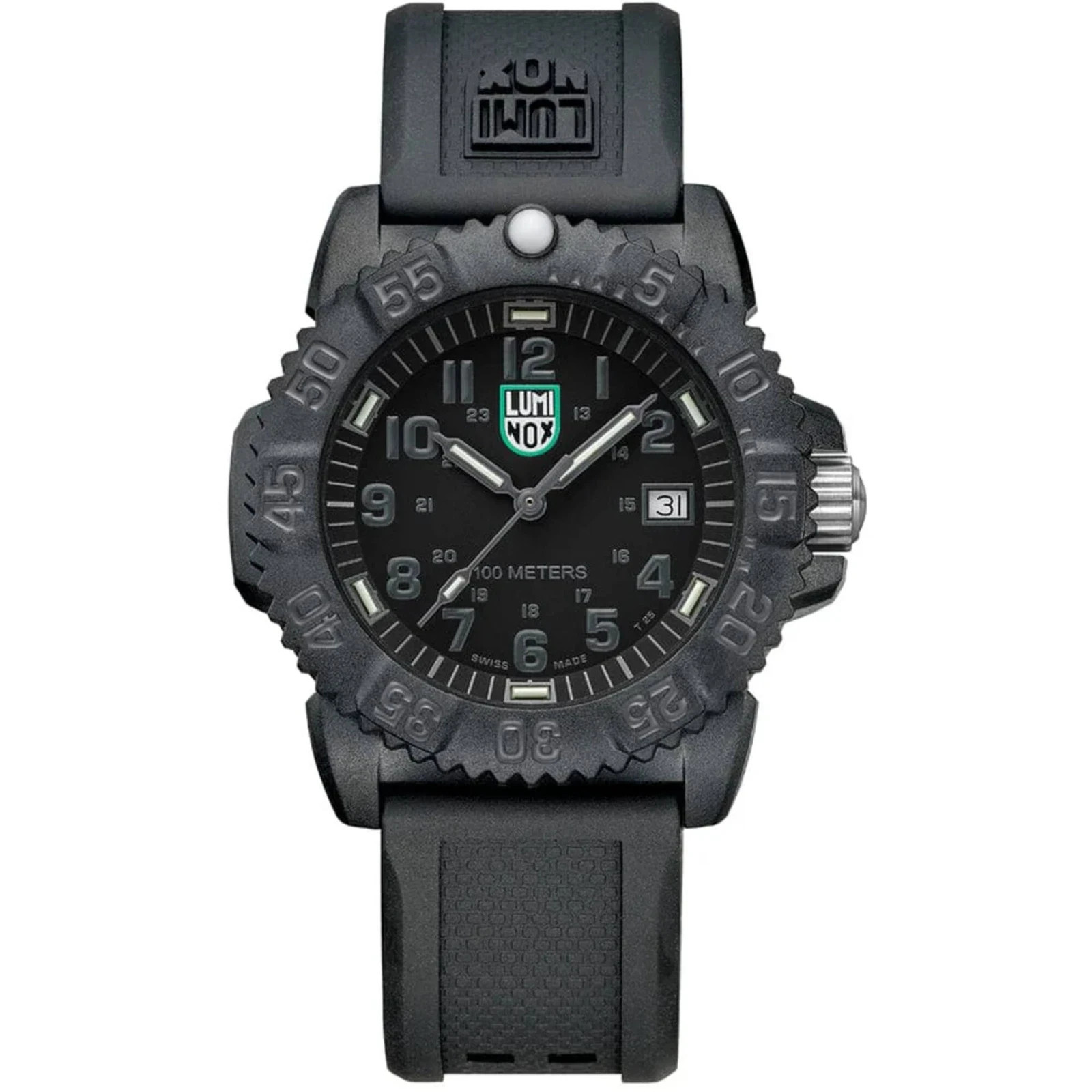 LUMINOX Sea Lion Men’s CARBONOX Black Dial Rubber Strap Watch – X2.2072 NEW