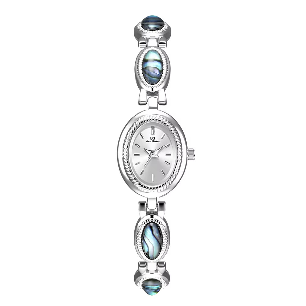 Luxury Women’s Watch Black Gold Abalone Shell Bracelet Waterproof Quartz Gift