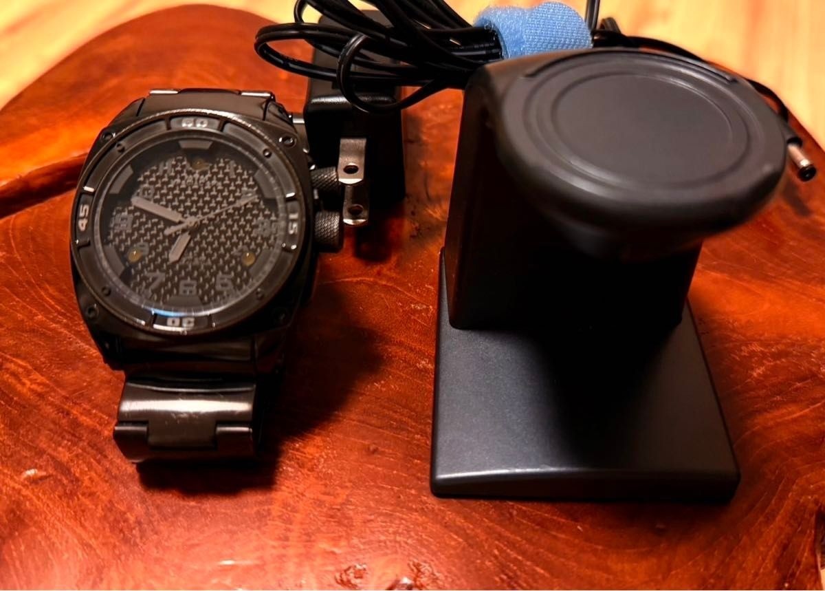 MTM Watch Falcon Black On Black Titanium Quartz Special Ops Military 44mm