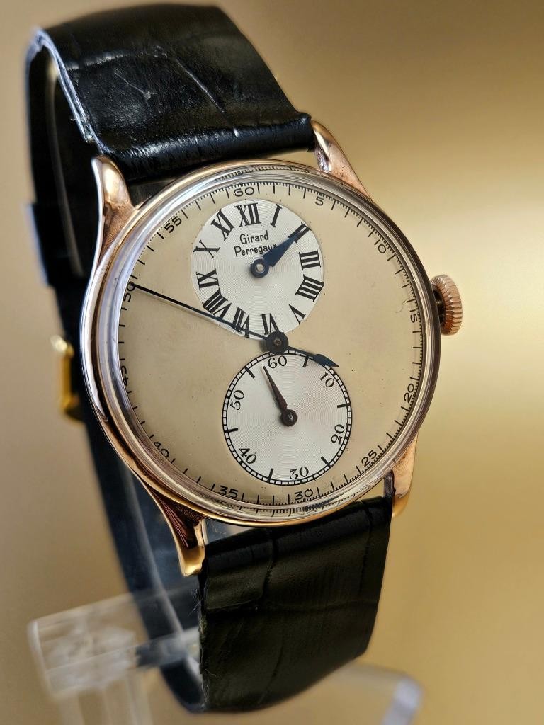 VINTAGE GIRARD PERREGAUX REGULATOR MECHANICAL MOVEMENT WRISTWATCH !!