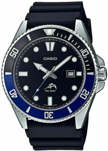 Casio MDV106B-1A1V, Duro, Black Resin Watch, 200 Meter WR, Anti-Reverse Bezel