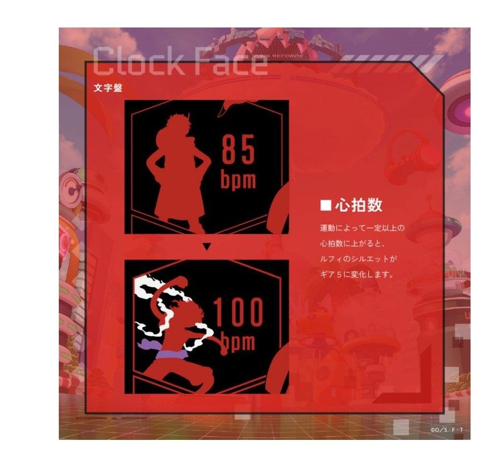 ONE PIECE Luffy GARRACK Smart Watch New Sealed iOS Android Japan Official