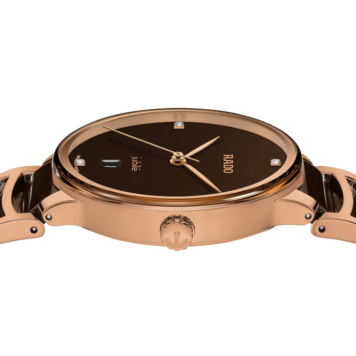 Rado Centrix Automatic Diamonds Stainless Steel Brown Dial Men’s Watch R30023712
