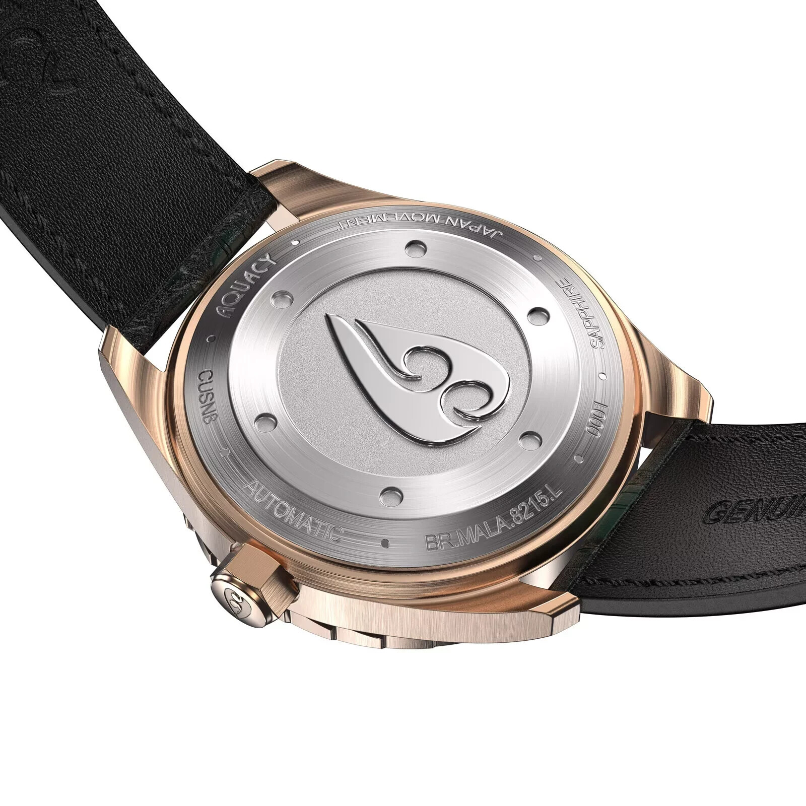 Aquacy Bronze Men’s Malachite Dial Watch Automatic 200M Miyota Movement