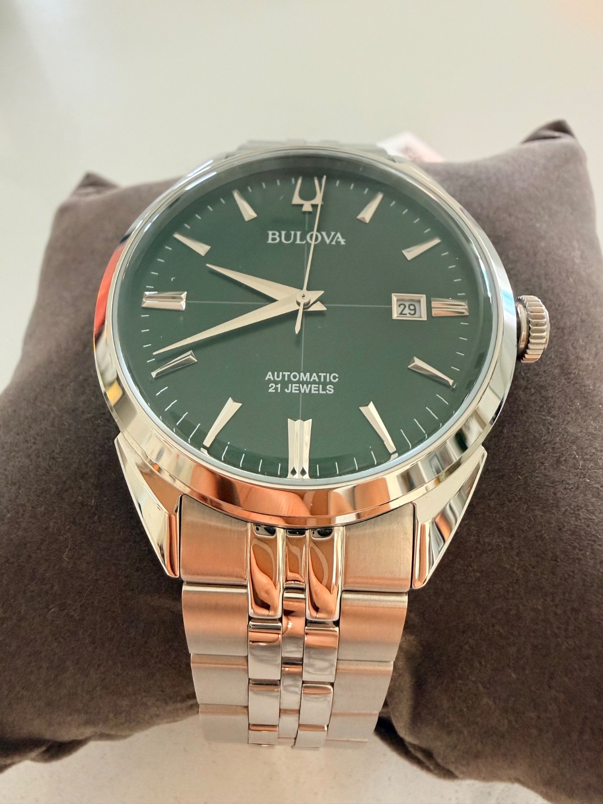 Bulova 96B424 Classic Sutton Stainless Steel Automatic Men’s Watch 41mm – NEW