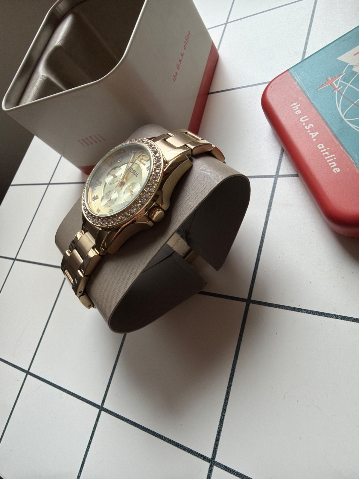 Gold Fossil ES3203 Women’s Watch – in original packaging