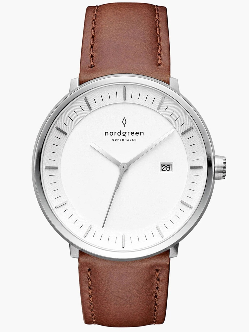 Nordgreen PH40SILEBRXX Mens Watch Philosopher 40mm 3ATM