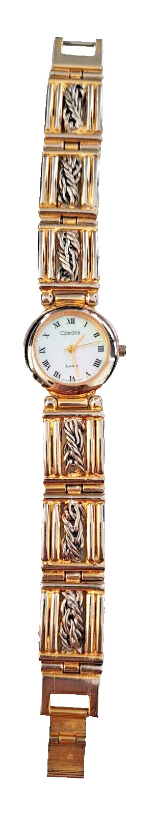 Cardini Women’s Dualtone 7.75 In Watch New Battery
