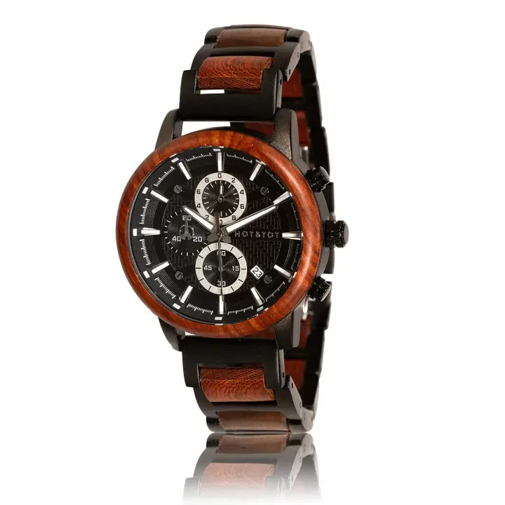 Governor | Wood Watch For Men | Chronographs | Silver