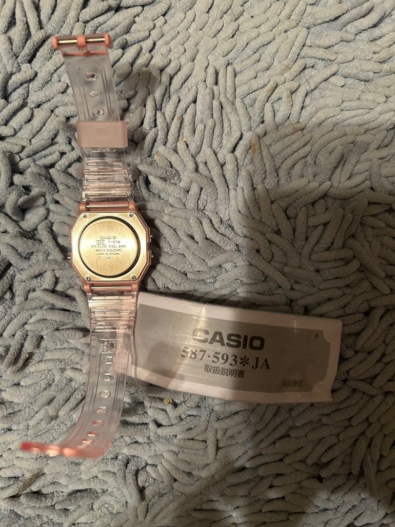 CASIO Digital Watch 587-593*JA Pink/Clear
