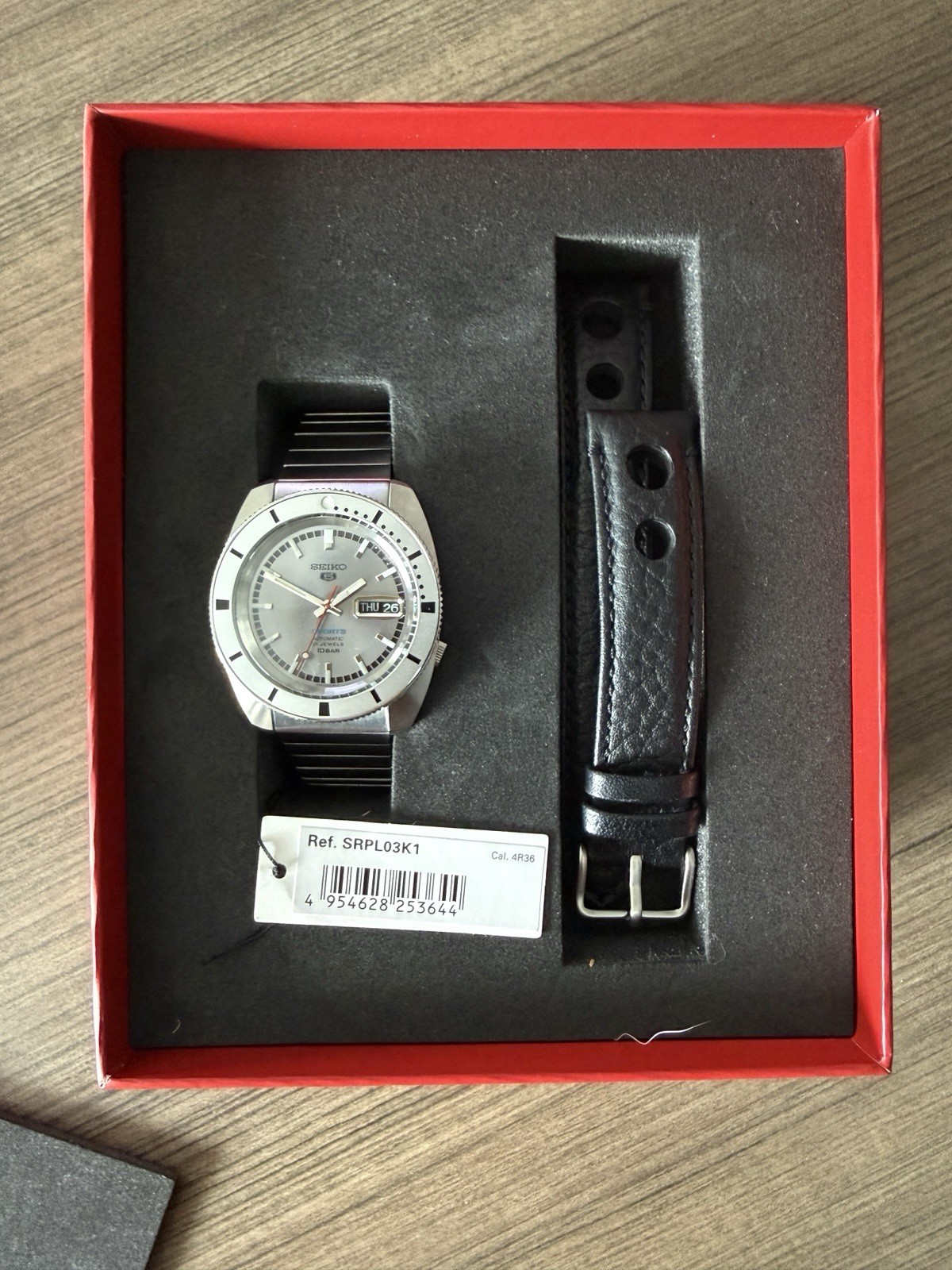 Seiko 5 Sports Automatic “Kamen Rider” 39.5mm 100m Gray Dial SRPL03K1
