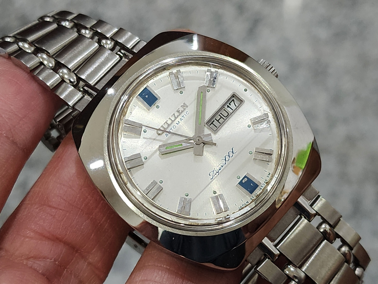 Mint Vintage Mens Watch Citizen Tiger xxx 6501 61-8411 4-165071 Automatic Gents.