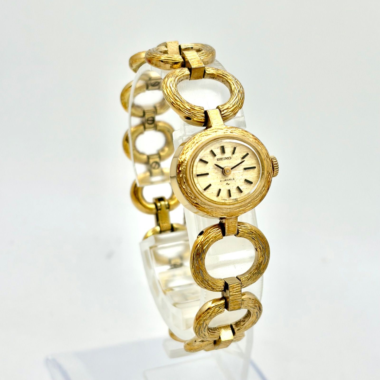 SEIKO 11-7510 Women’s Manual Wind Gold Watch 20.5mm