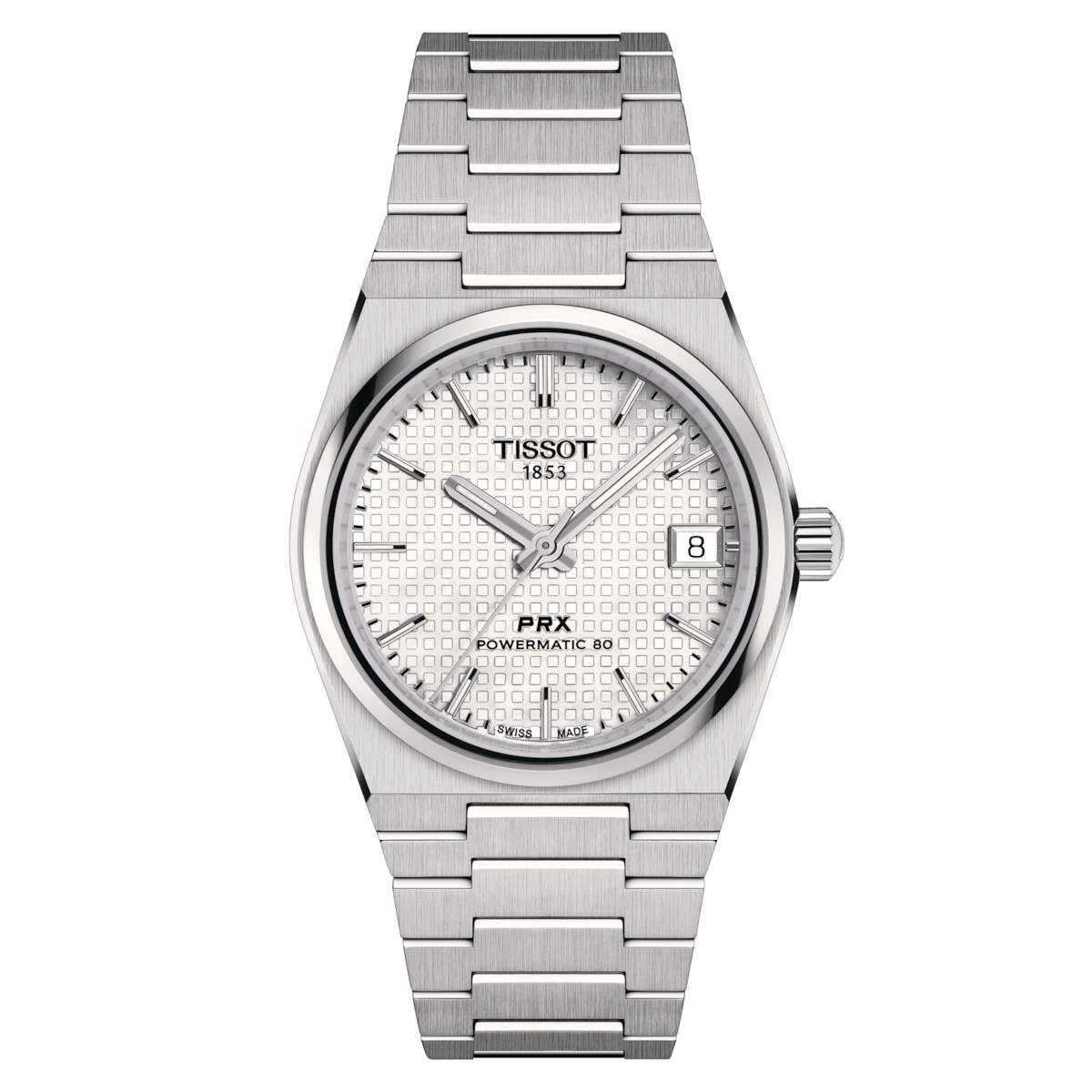 TISSOT PRX POWERMATIC 80 35MM SS MOP DIAL WATCH T137.207.11.111.00