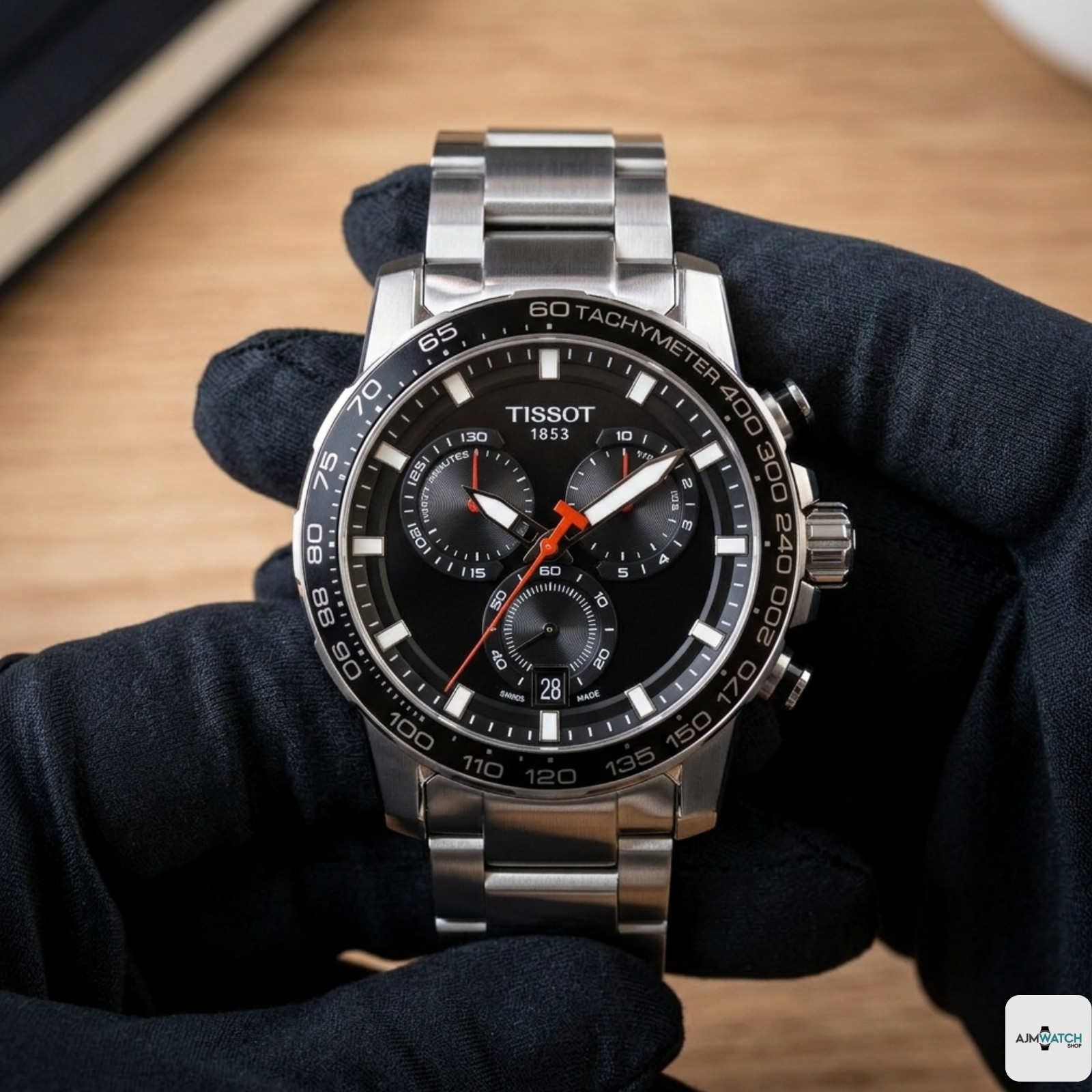 Tissot Supersport Chrono Quartz Men’s Watch T125.617.11.051.00 Black Dial 45.5mm