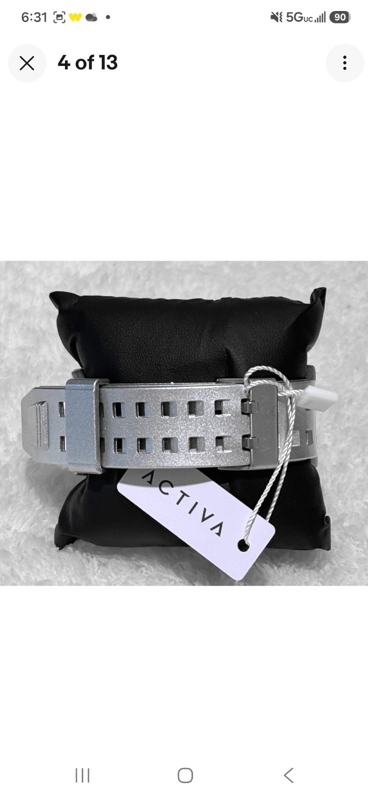 Activa X Invicta Digital 50mm Unisex Chrono Sports Watch – Silver (ACW8082-025)