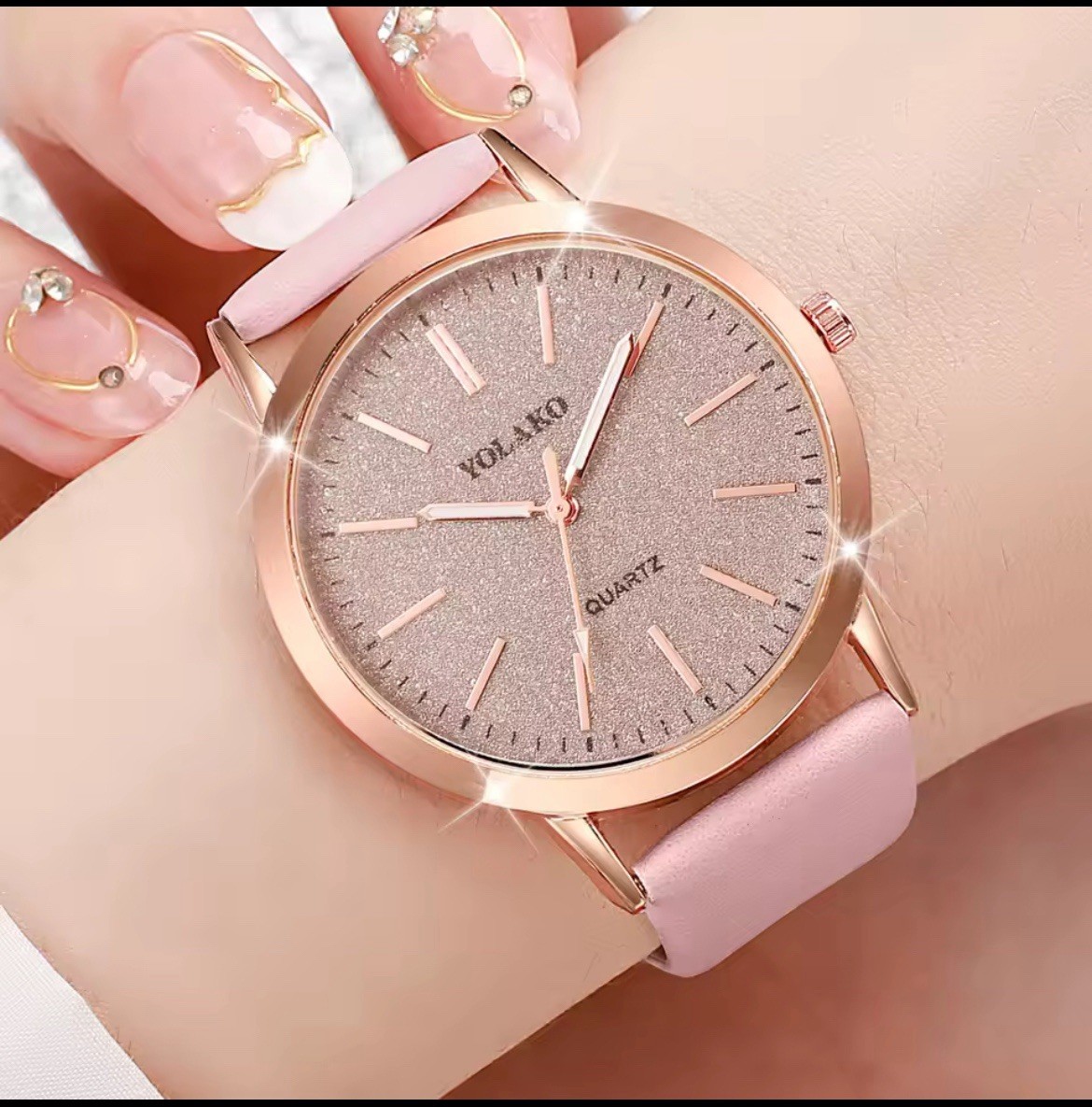 Women Fashion watches new yolako womens simplicity casual leather Band watch