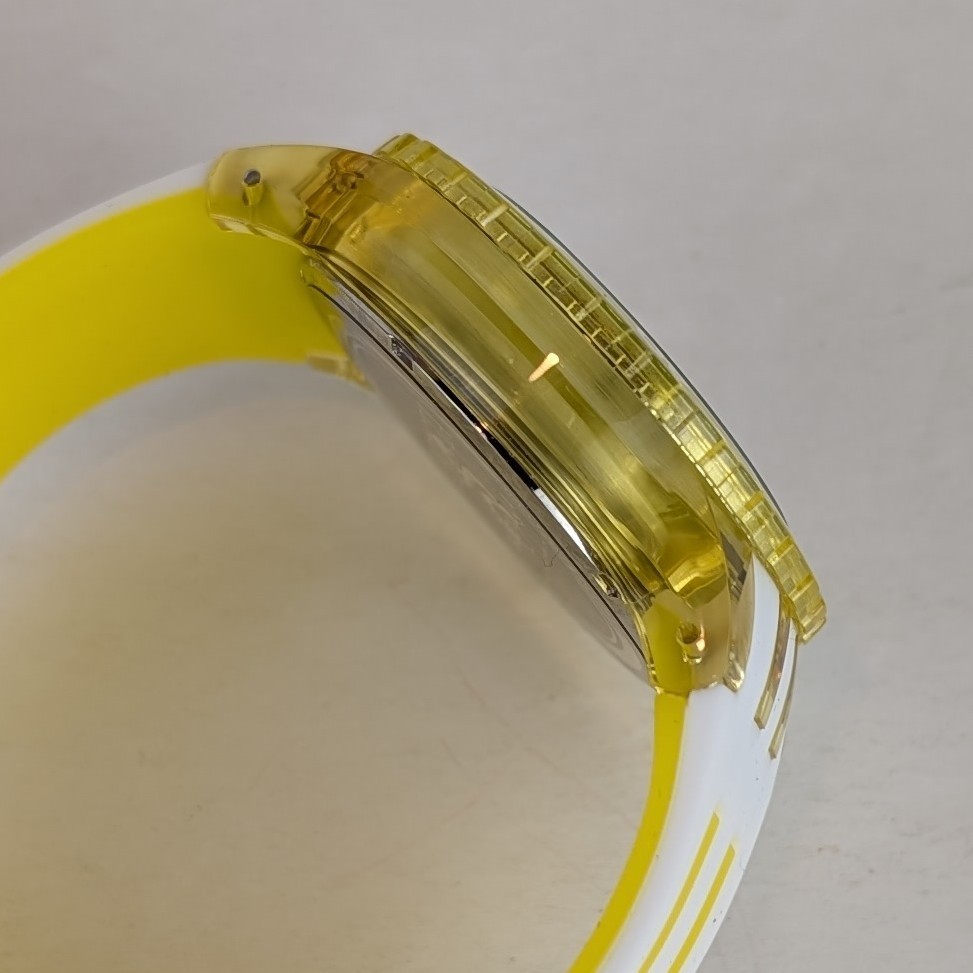 Invicta Subaqua Men’s 44mm Watch Transparent Yellow Green Silicone Sport 69451