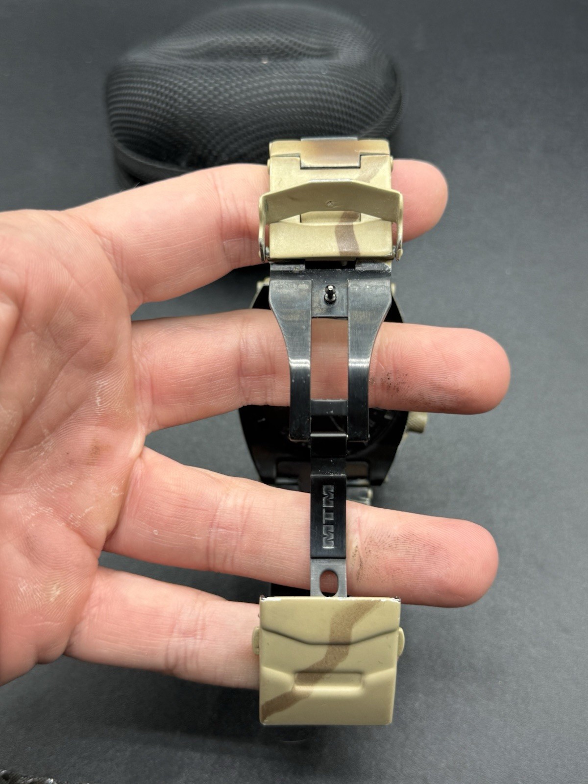 MTM Special Ops Black Falcon Desert Tan 44mm Watch