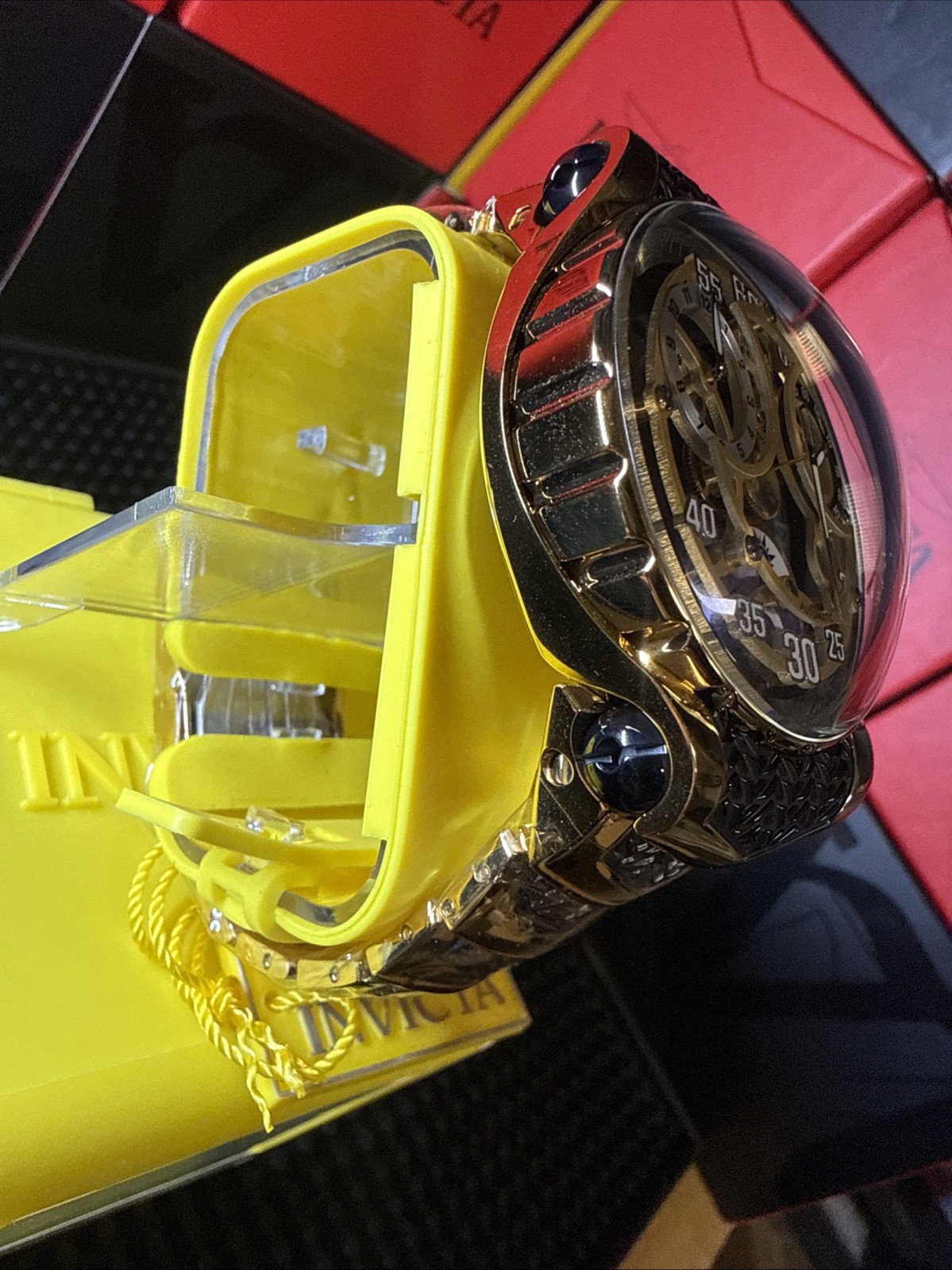 Invicta RESERVE Grand Dome Automatic Men’s 49mm Gold Skeleton dial 50268