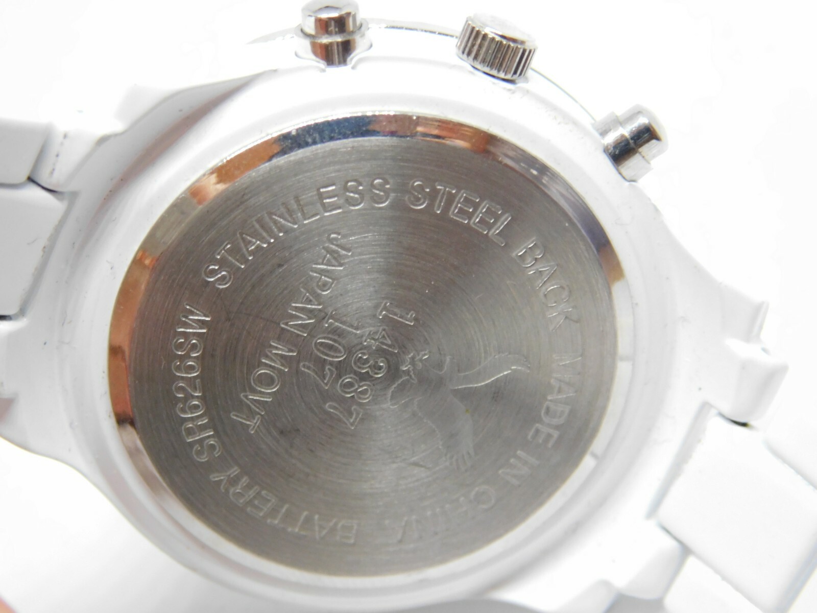 American Eagle Outfitters 14387 White Tone Women’s Watch Sz. 6 1/2″ New Battery