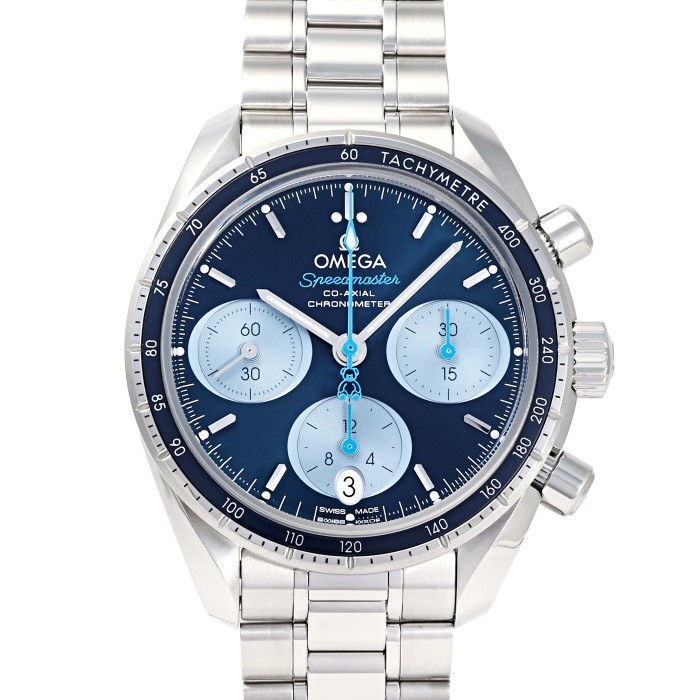 Omega Speedmaster 324.30.38.50.03.002 Stainless Steel 38.0mm Blue Dial #YKW733