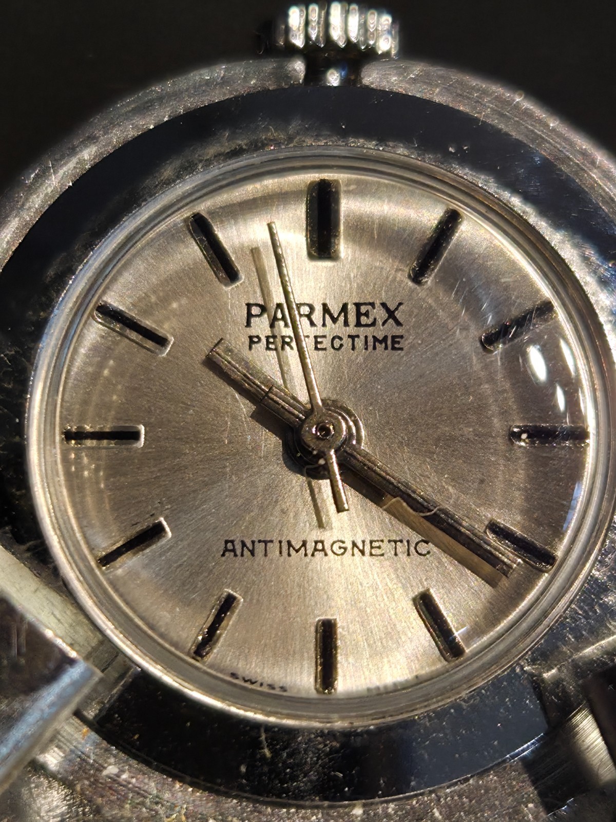 Vintage Parmex Lady Bug Cicada Pendant Watch- Working