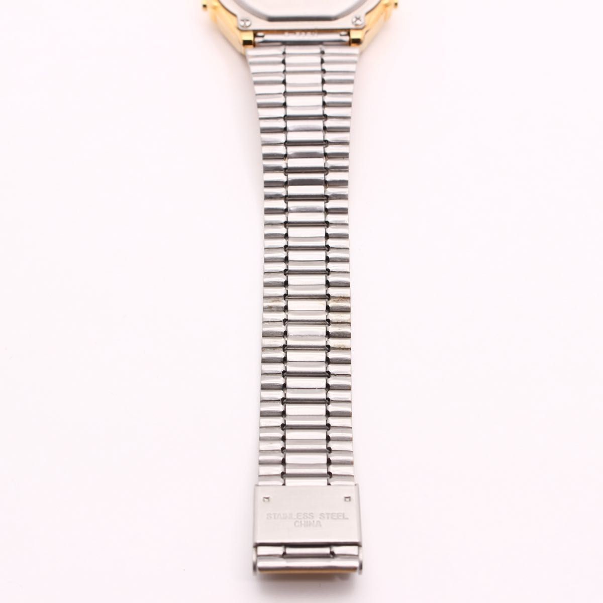 CASIO A168 Men’s Digital Watch Gold Argyle Pattern Retro Overseas Model Quartz C