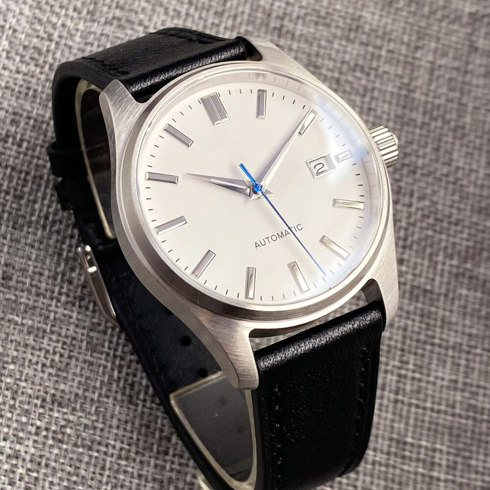 39mm Tandorio Simple style White Sterile Dial Japan NH35 Automatic Watch For Men