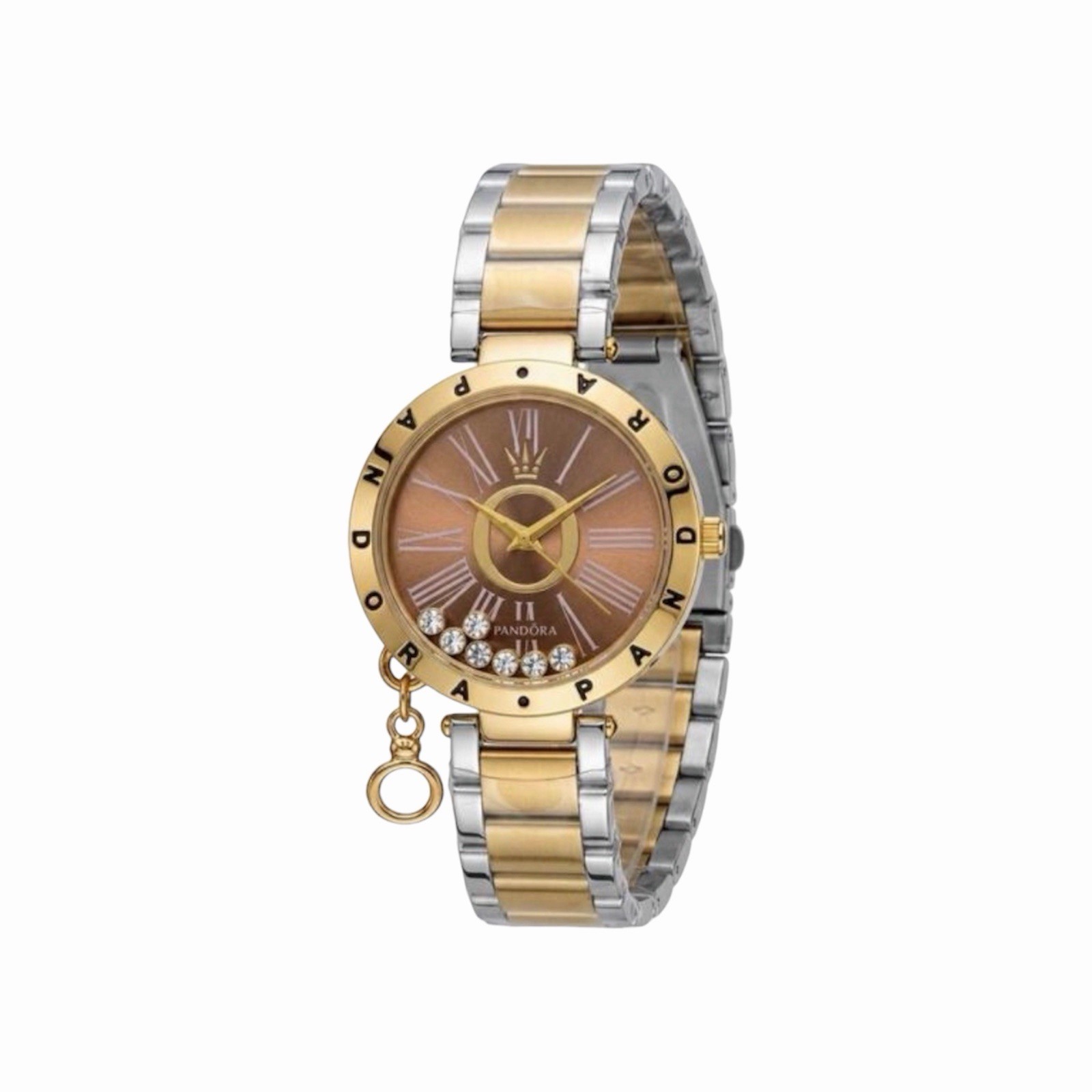Pandora Luxury Woman’s Watch Stainless Style Gold-silver Tone New Battery