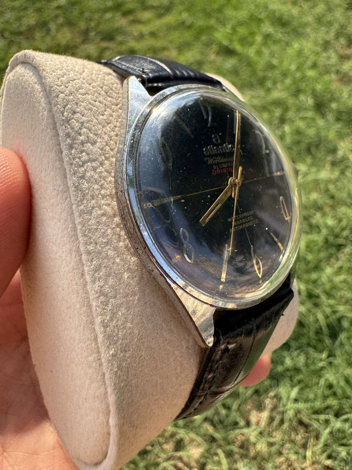 Vintage Atlantic Worldmaster Blue Dial 1970s – Rare Mechanical Watch