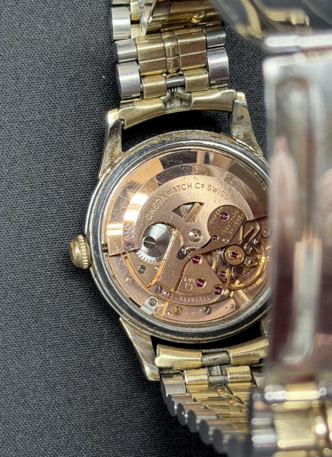 Vintage Omega Constellation Calendar 24J Wrist Watch w/ 14k GF Trim | Works