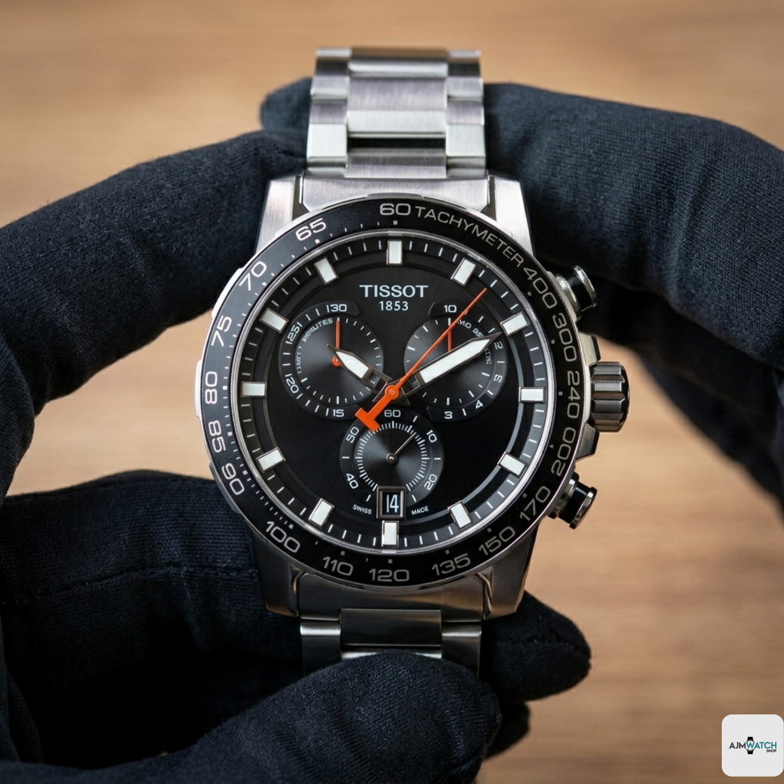 Tissot Supersport Chrono Quartz Men’s Watch T125.617.11.051.00 Black Dial 45.5mm