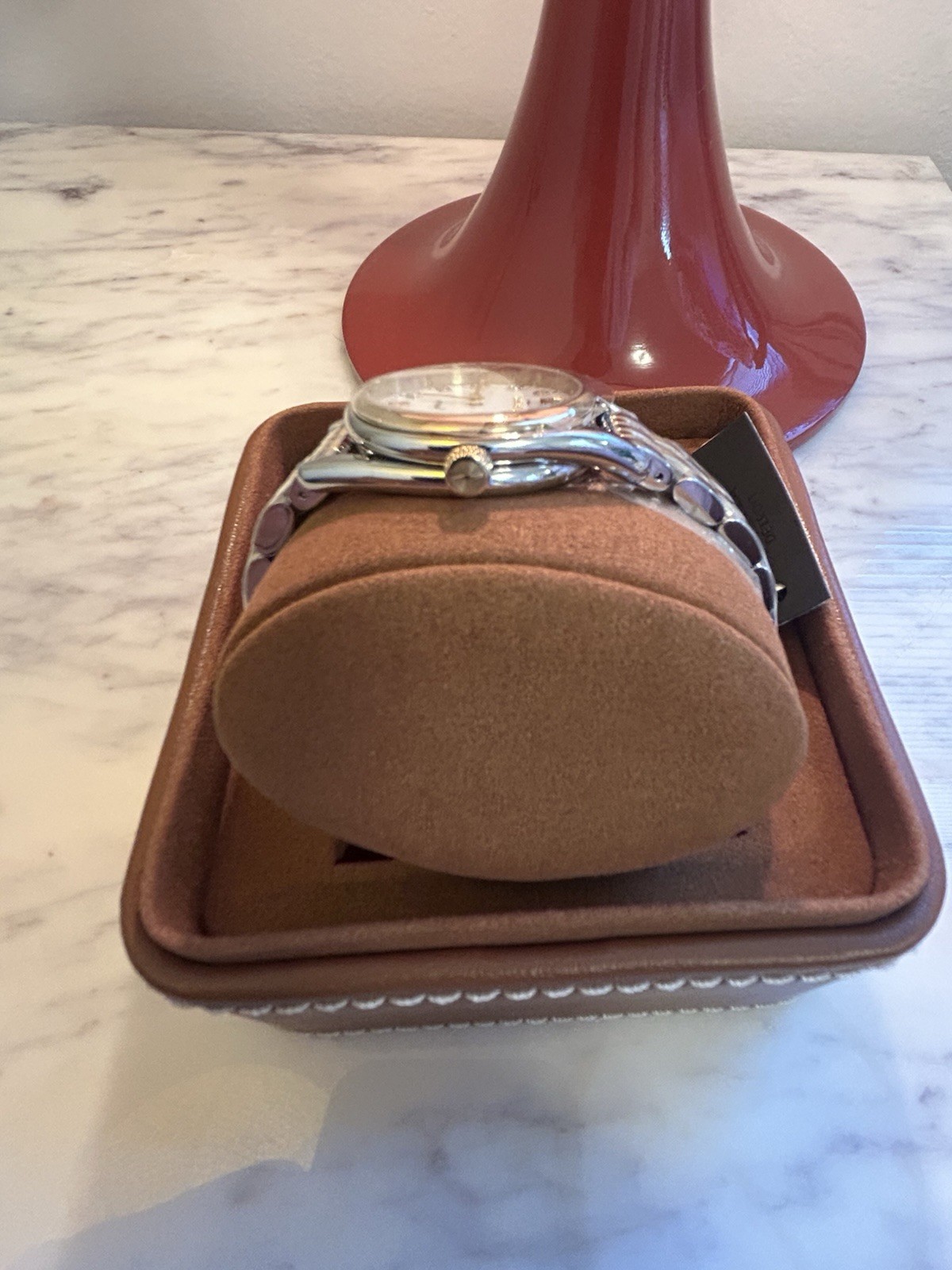 Shinola Women’s Two-Tone Stainless Bracelet Quartz Watch Diamond Dial Box