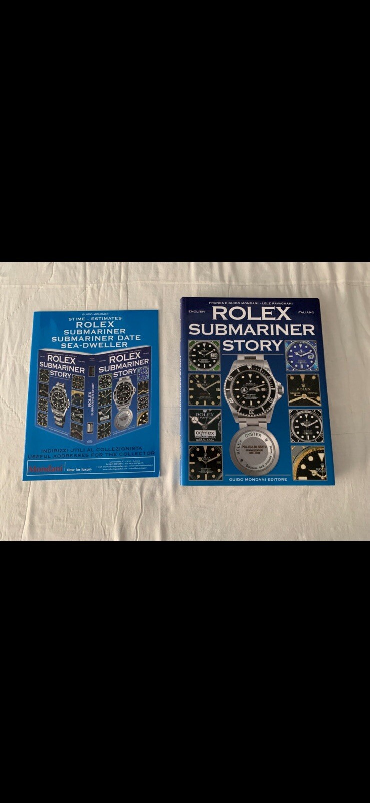 Rolex Submariner Story Book Italian/English Year 2009 2000 Copies