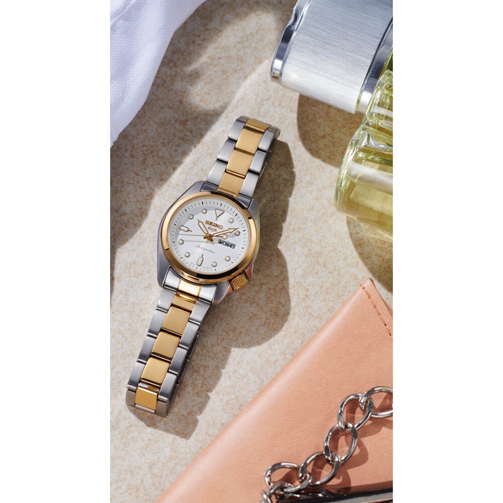 Seiko 5 Sports White Women’s Watch – SRE004