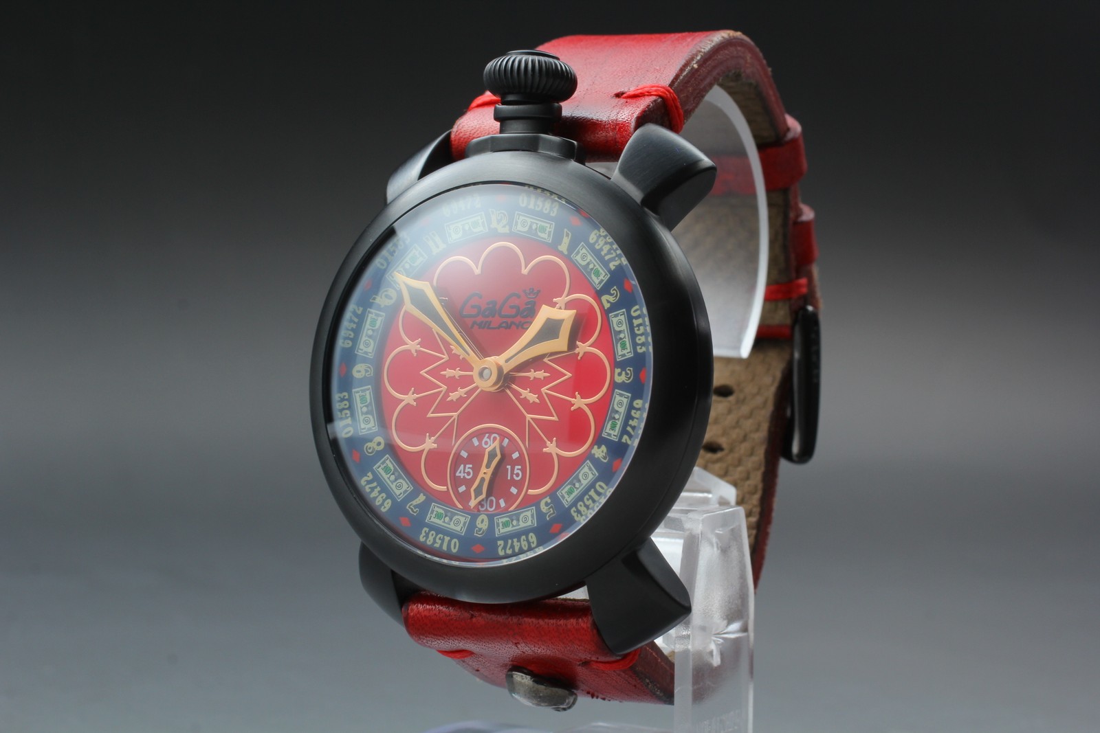 [N MINT w/ BOX] GaGa Milano Manuale 48 Las Vegas Limited to 300 Hand Wind Watch