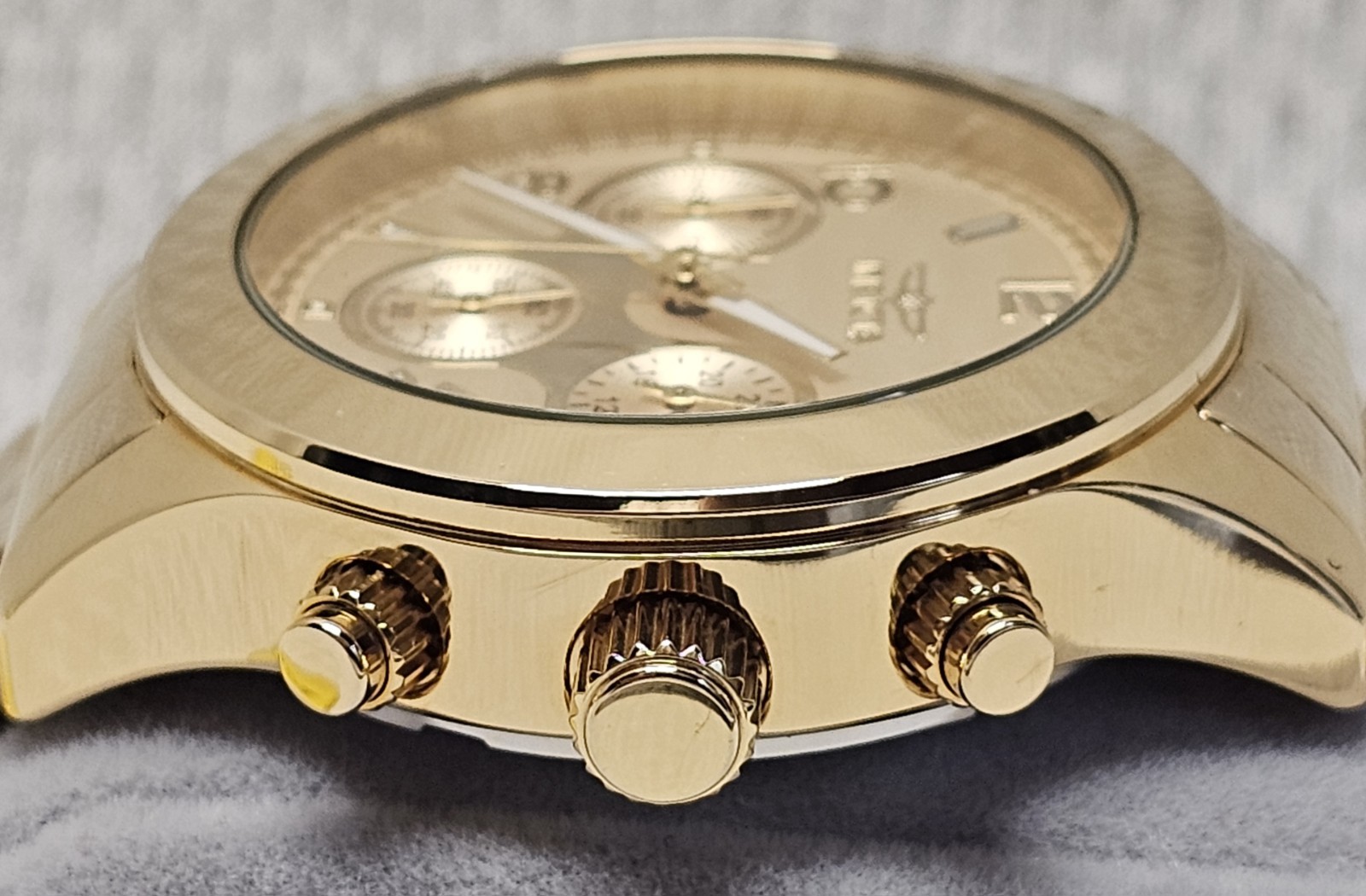 Invicta Angel Gold Tone Ladies Watch #19217 Tritnite Night Glow NWT Flame Fusion